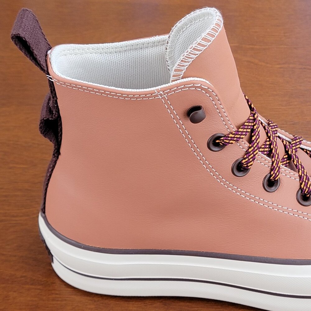 Converse Women's CTAS Lift Hi Platform  A03741C Terra Blush/Egret/Dark Root - Picture 8 of 11